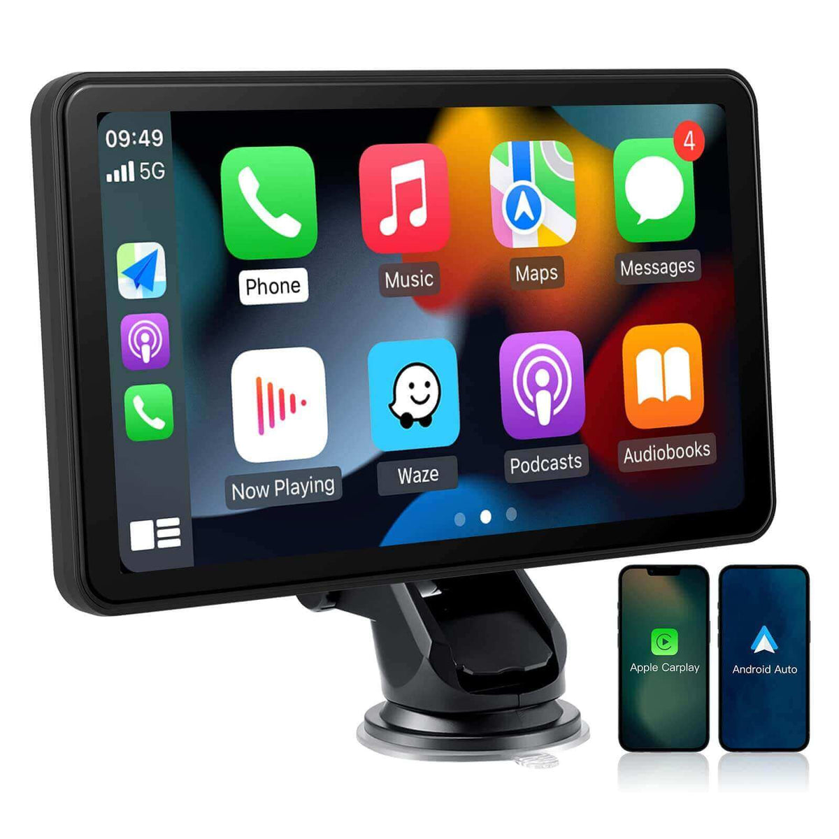 Android Car Screen Wireless CarPlay/Androidauto Touchscreen 7-Inch Portable – Carplay Hacks