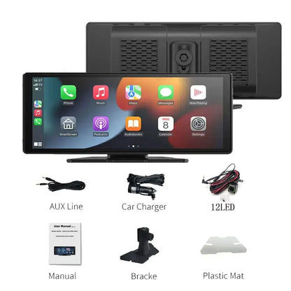 Wireless-carplay-android-auto-touch-screen-car-radio-AUX-Line-charger-bracke