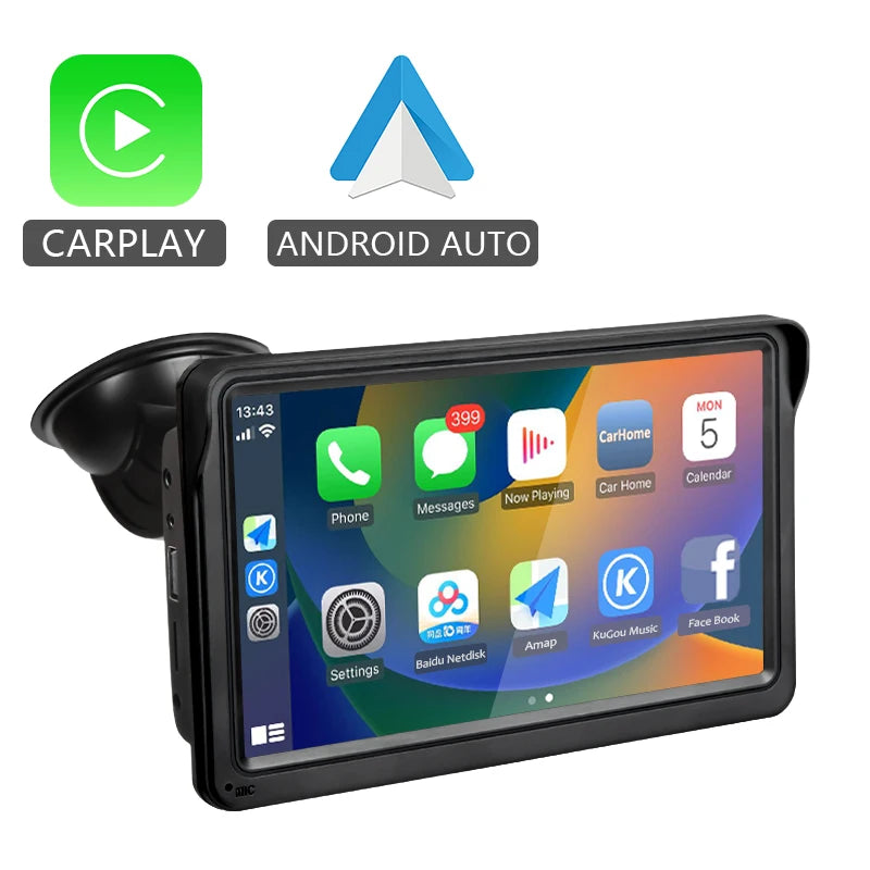 Wireless-carplay-android-auto-touch-screen-car-radio-7-inch-portable-stereo-display